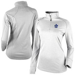 Toronto Maple Leafs Columbia Women's Omni-Wick Shotgun 2.0 Quarter-Zip Pullover Top White