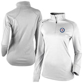 Winnipeg Jets Columbia Women's Omni-Wick Shotgun 2.0 Quarter-Zip Pullover Top White