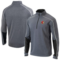Ottawa Senators Columbia Omni-Wick Shotgun 2.0 Quarter-Zip Pullover Top Black