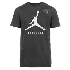 Dak Prescott Dallas Cowboys Jordan Brand Youth Lockup Player Name T-Shirt - Dark Heather Gray on sale