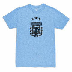 Angel Di Maria Argentina National Team 1863FC Retro Player Tri-Blend T-Shirt - Light Blue sale