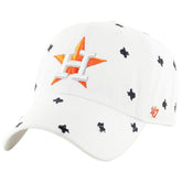 Houston Astros Women's Confetti Clean Up Adjustable Hat - White | 47 brand