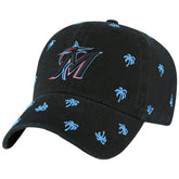 Miami Marlins Women's Confetti Clean Up Adjustable Hat - Black | 47 brand