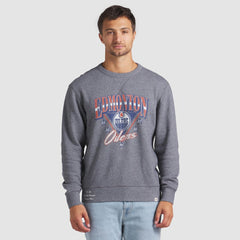 Edmonton Oilers Fanatics Decades Collection Legendary Fleece Pullover Sweatshirt Heather Gray