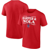 Aaron Nola & Bryce Harper Philadelphia Phillies Election Team T-Shirt - Red