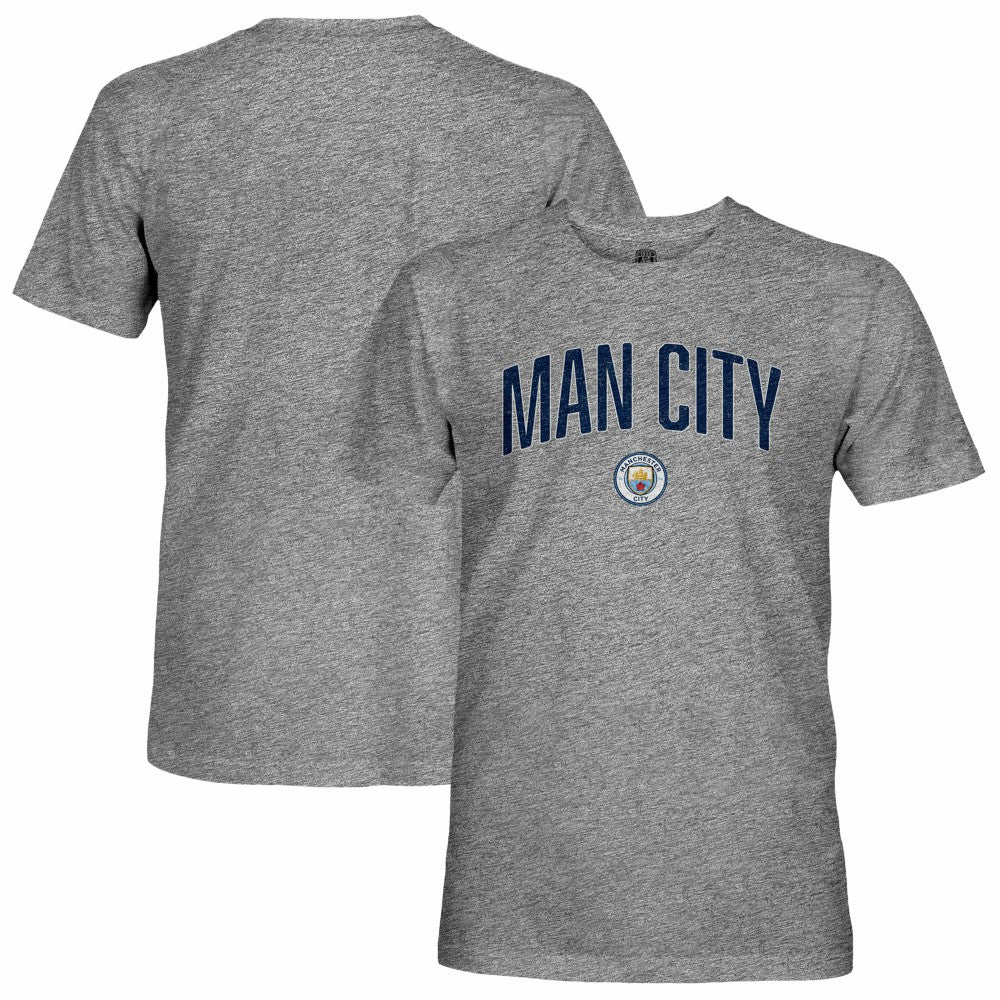 Manchester City 1863FC Wordmark Retro Tri-Blend T-Shirt - Heather Gray shop