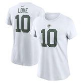 Jordan Love Green Bay Packers Women's Player Name & Number T-Shirt - White | Nike outlet