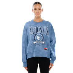 Washington Nationals Women's 2025 City Connect Pullover Sweatshirt - Blue | New Era
