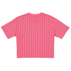 Miami Marlins Women's 2025 City Connect Pinstripe T-Shirt - Pink | New Era