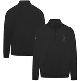 Los Angeles Angels Levelwear Murray Nightfall Quarter-Zip Top - Black