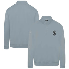 Seattle Mariners Levelwear Murray Nightfall Quarter-Zip Top - Gray