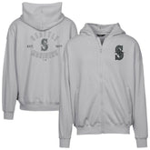 Seattle Mariners Levelwear Uphill Abyssal Full-Zip Hoodie - Gray