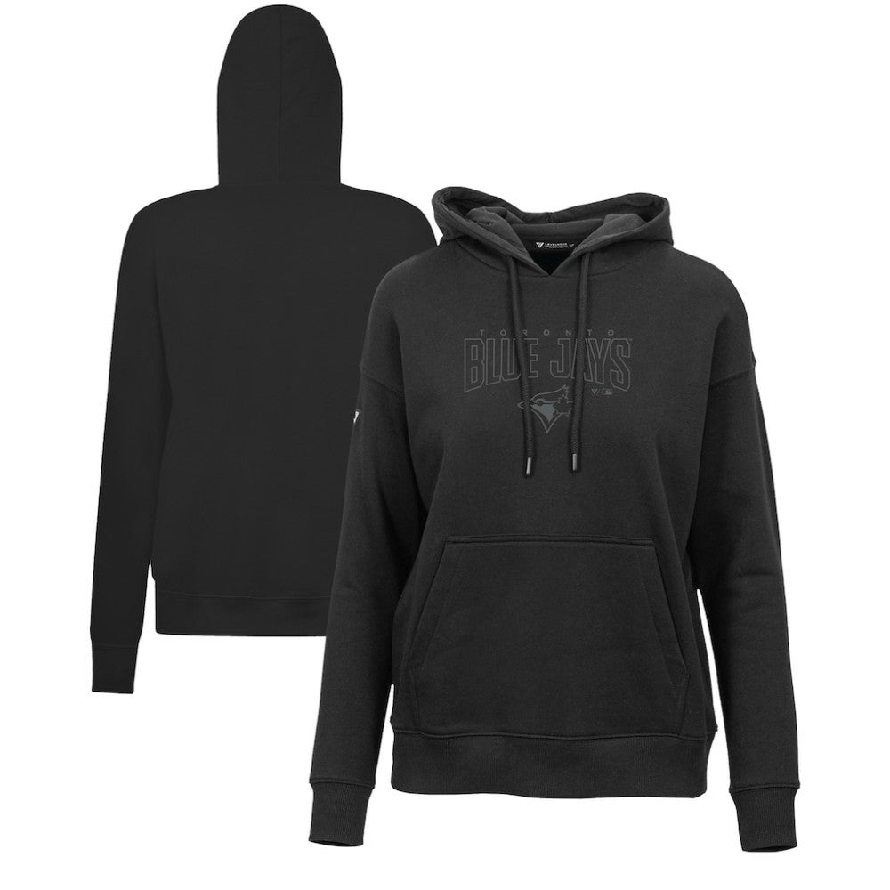 Toronto Blue Jays Levelwear Women's Adorn Darkmoon Pullover Hoodie - Black