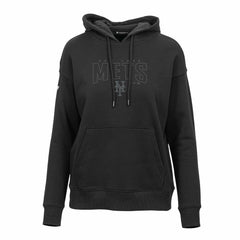 New York Mets Levelwear Women's Adorn Darkmoon Pullover Hoodie - Black