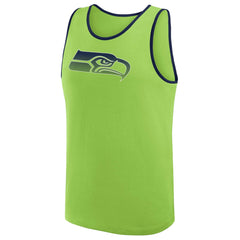 Seattle Seahawks Logo Athletic Unmatched Success Tank Top - Neon Green outlet
