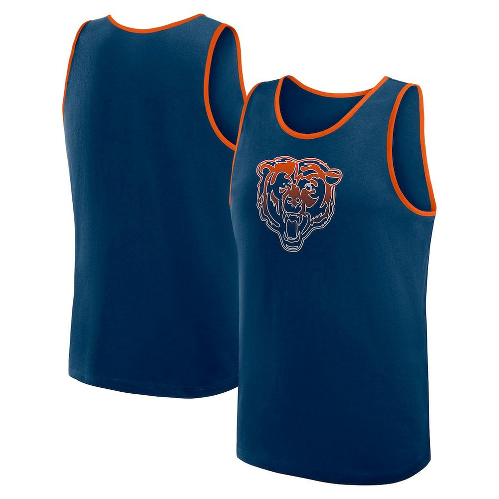 Chicago Bears Logo Athletic Unmatched Success Tank Top - Navy on sale