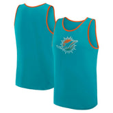 Miami Dolphins Logo Athletic Unmatched Success Tank Top - Aqua sale