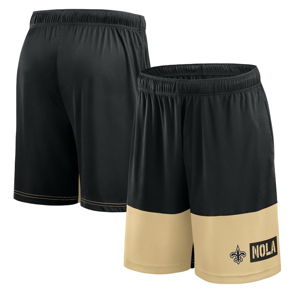 New Orleans Saints Logo Athletic Best of the Best Shorts - Black sale