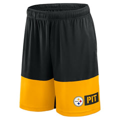 Pittsburgh Steelers Logo Athletic Best of the Best Shorts - Black for sale