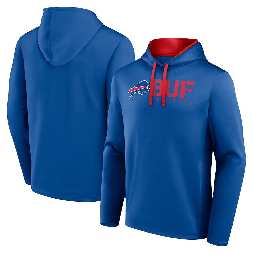 Buffalo Bills Logo Athletic Head Start Pullover Hoodie - Royal outlet