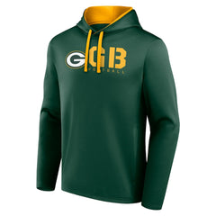 Green Bay Packers Logo Athletic Head Start Pullover Hoodie - Green for sale