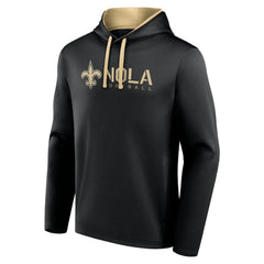 New Orleans Saints Logo Athletic Head Start Pullover Hoodie - Black sale