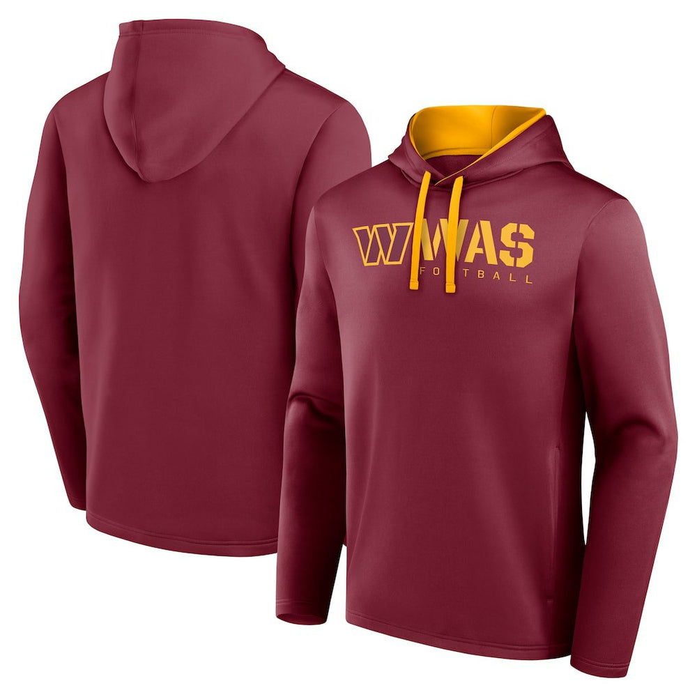 Washington Commanders Logo Athletic Head Start Pullover Hoodie - Burgundy for sale
