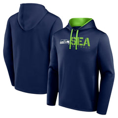Seattle Seahawks Logo Athletic Head Start Pullover Hoodie - College Navy cheap
