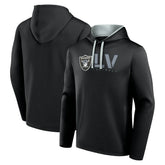 Las Vegas Raiders Logo Athletic Head Start Pullover Hoodie - Black sale
