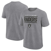 Las Vegas Raiders Logo Athletic Top Notch T-Shirt - Heather Gray discount