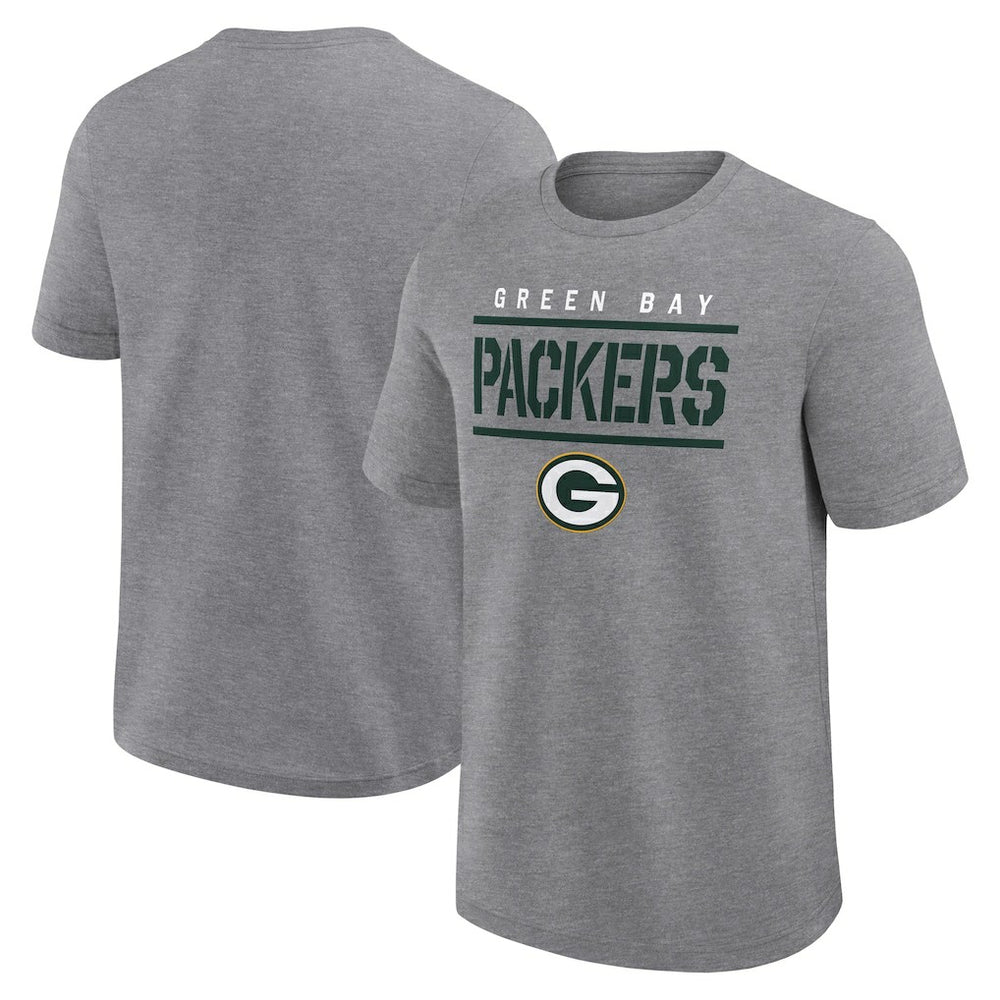 Green Bay Packers Logo Athletic Top Notch T-Shirt - Heather Gray online