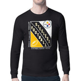 Pittsburgh Steelers Starter Shield Logo Long Sleeve T-Shirt - Black on sale