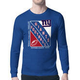 New York Giants Starter Shield Logo Long Sleeve T-Shirt - Royal for sale