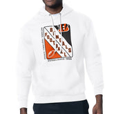 Cincinnati Bengals Starter Shield Logo Pullover Hoodie - White outlet