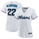 Sandy Alcantara Miami Marlins Women's Home Replica Player Jersey - White | Nike