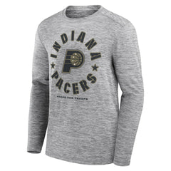 Indiana Pacers NBA Hoops for Troops Long Sleeve T-Shirt - Heather Gray | Fanatics sale