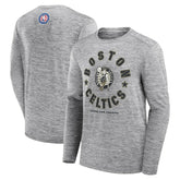 Boston Celtics NBA Hoops for Troops Long Sleeve T-Shirt - Heather Gray | Fanatics cheap