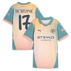 Kevin De Bruyne Manchester City Women's 2024/25 Fourth Replica Player Jersey - Blue | Puma shop
