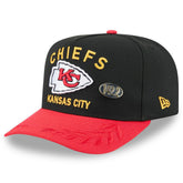 Kansas City Chiefs New Era 2025 NFL Draft On Stage A-Frame 59FIFTY Fitted Hat - Black/Red on sale