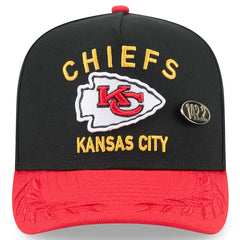Kansas City Chiefs New Era 2025 NFL Draft On Stage A-Frame 59FIFTY Fitted Hat - Black/Red on sale