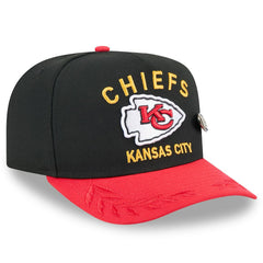 Kansas City Chiefs New Era 2025 NFL Draft On Stage A-Frame 59FIFTY Fitted Hat - Black/Red on sale