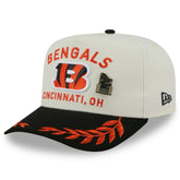 Cincinnati Bengals New Era 2025 NFL Draft A-Frame 59FIFTY Fitted Hat - Cream/Black sale