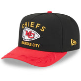 Kansas City Chiefs New Era 2025 NFL Draft A-Frame 9FIFTY Snapback Hat - Black/Red on sale