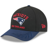 New England Patriots New Era 2025 NFL Draft 9FORTY A-Frame M-Crown Adjustable Hat - Black/Navy for sale