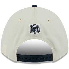 Tennessee Titans New Era 2025 NFL Draft 9FORTY A-Frame M-Crown Adjustable Hat - Cream/Navy cheap