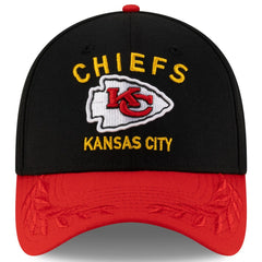 Kansas City Chiefs New Era 2025 NFL Draft 39THIRTY Flex Hat - Black/Red for sale