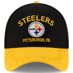Pittsburgh Steelers New Era 2025 NFL Draft 39THIRTY Flex Hat - Black/Gold sale