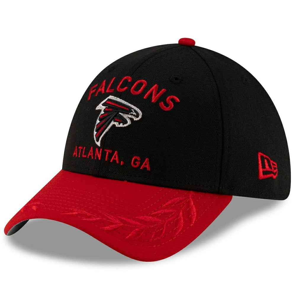 Atlanta Falcons New Era 2025 NFL Draft 39THIRTY Flex Hat - Black/Red cheap