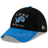 Detroit Lions New Era 2025 NFL Draft 39THIRTY Flex Hat - Black/Blue outlet