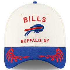 Buffalo Bills New Era 2025 NFL Draft 39THIRTY Flex Hat - Cream/Royal for sale